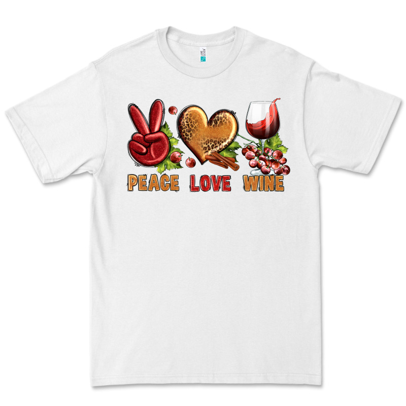 Peace Love Wine Premium Tee by BundleAndBundleShop | Teevron