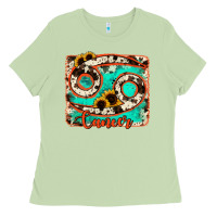 Matcha cancer turquoise cowhide Ladies Tee - RanaPortraitStore