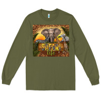 Army Green safari life Long Sleeve Tee - TumblerDesignByShophia