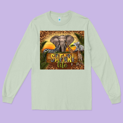 Safari Life Long Sleeve Tee Designed By Tumblerdesignbyshophia