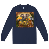 Navy safari life Long Sleeve Tee - TumblerDesignByShophia