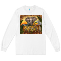 White safari life Long Sleeve Tee - TumblerDesignByShophia