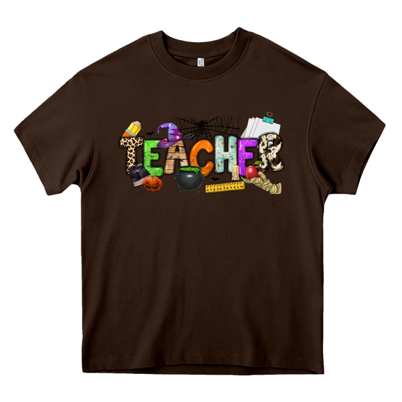 Halloween Teacher Heavy Core Tee by NancyCooperArtShop | Teevron