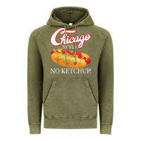 Vintage Olive chicago hot dog summer style 4th of july no ketchu Vintage Hoodie - tuanDangUi