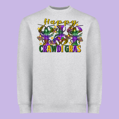Happy Crawdi Gras Mardi Gras Crawfish Heavyweight Sweatshirt Designed By Fadigitalartstudio