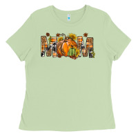 Matcha Western Mom With Pumpkins Ladies Tee - BundleAndBundleShop