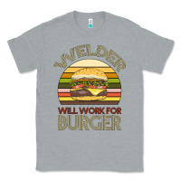 Heather Grey Welder Wıll Work For Burger Classic Tee - Bettercallsaul