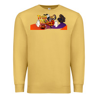 Antique Gold Trick Or Treat Baby Chimpanzee Premium Sweatshirt - LillyAllenDesigns