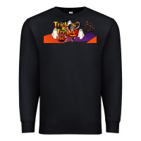Black Trick Or Treat Baby Chimpanzee Premium Sweatshirt - LillyAllenDesigns