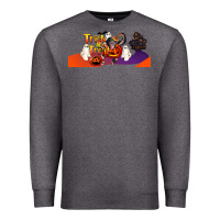 Charcoal Heather Trick Or Treat Baby Chimpanzee Premium Sweatshirt - LillyAllenDesigns