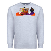 Heather Grey Trick Or Treat Baby Chimpanzee Premium Sweatshirt - LillyAllenDesigns