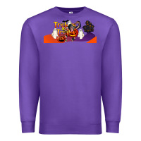 Purple Trick Or Treat Baby Chimpanzee Premium Sweatshirt - LillyAllenDesigns