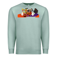Seafoam Trick Or Treat Baby Chimpanzee Premium Sweatshirt - LillyAllenDesigns