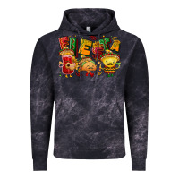 Cloud Black Fiesta with taco, nacho, souce Vintage Hoodie - NancyCooperArtShop