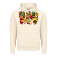 Vintage Artic Fiesta with taco, nacho, souce Vintage Hoodie - NancyCooperArtShop
