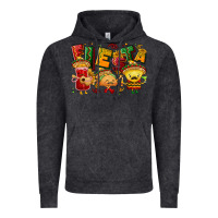 Vintage Black Fiesta with taco, nacho, souce Vintage Hoodie - NancyCooperArtShop