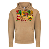 Vintage Camel Fiesta with taco, nacho, souce Vintage Hoodie - NancyCooperArtShop