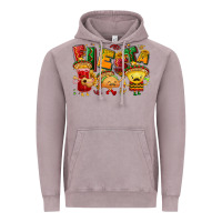 Vintage Zinc Fiesta with taco, nacho, souce Vintage Hoodie - NancyCooperArtShop