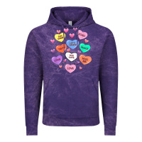 Cloud Purple womens valentine candy heart valentines day vneck Vintage Hoodie - tuanDangUi