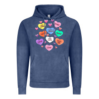 Vintage Denim womens valentine candy heart valentines day vneck Vintage Hoodie - tuanDangUi