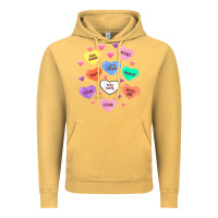 Vintage Mustard womens valentine candy heart valentines day vneck Vintage Hoodie - tuanDangUi