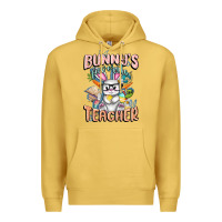 Antique Gold Bunny's Favorite Teacher Easter Day Premium Hoodie - FaDigitalArtStudio