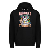 Black Bunny's Favorite Teacher Easter Day Premium Hoodie - FaDigitalArtStudio