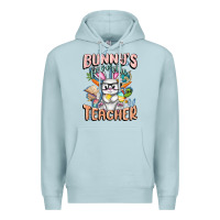 Blue Mist Bunny's Favorite Teacher Easter Day Premium Hoodie - FaDigitalArtStudio