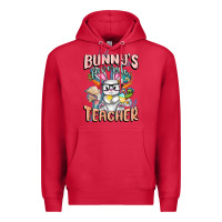Cardinal Bunny's Favorite Teacher Easter Day Premium Hoodie - FaDigitalArtStudio