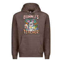 Coffee Bunny's Favorite Teacher Easter Day Premium Hoodie - FaDigitalArtStudio