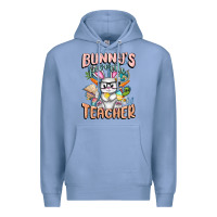 Colony Blue Bunny's Favorite Teacher Easter Day Premium Hoodie - FaDigitalArtStudio