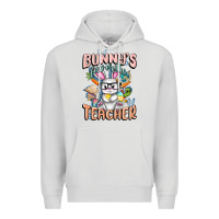 Dove Grey Bunny's Favorite Teacher Easter Day Premium Hoodie - FaDigitalArtStudio