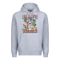 Heather Grey Bunny's Favorite Teacher Easter Day Premium Hoodie - FaDigitalArtStudio
