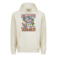 Oatmeal Heather Bunny's Favorite Teacher Easter Day Premium Hoodie - FaDigitalArtStudio