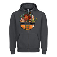 Smoke preview customize floral pumpkin Zipper Hoodie - BundleAndBundleShop