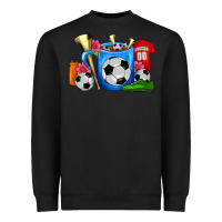 Black Soccer Coffee Mug Heavyweight Sweatshirt - FaDigitalArtStudio