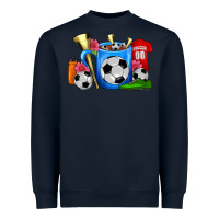 Navy Soccer Coffee Mug Heavyweight Sweatshirt - FaDigitalArtStudio