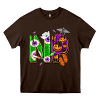Chocolate Brown halloween np nurse practitioner Heavy Core Tee - NancyCooperArtShop