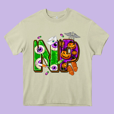 Halloween Np Nurse Practitioner Heavy Core Tee Designed By Nancycooperartshop