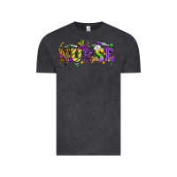 Vintage Black Mardi Gras Day Nurse Vintage Tee - NancyCooperArtShop