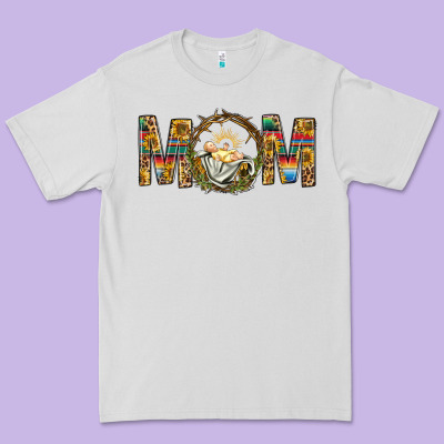 Western Mom With Baby Jesus Premium Tee Designed By Bundleandbundleshop