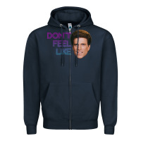 Navy don't feel like danson Zipper Hoodie - tuanDangUi