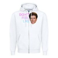White don't feel like danson Zipper Hoodie - tuanDangUi
