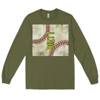 Army Green dirty baseball Long Sleeve Tee - TumblerDesignByShophia