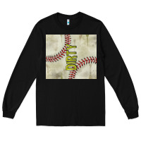 Black dirty baseball Long Sleeve Tee - TumblerDesignByShophia