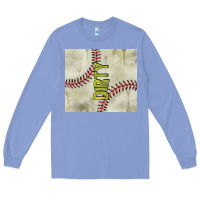 Colony Blue dirty baseball Long Sleeve Tee - TumblerDesignByShophia