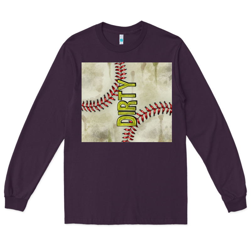 Dirty Baseball Long Sleeve Tee by TumblerDesignByShophia | Teevron