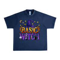 Navy Basic Witch Urban Heavy Tee - texasbilliewilder