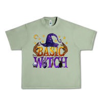 Oil Green Basic Witch Urban Heavy Tee - texasbilliewilder