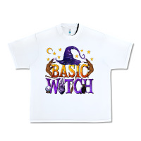 White Basic Witch Urban Heavy Tee - texasbilliewilder